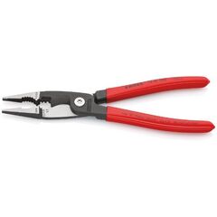  Elektro-Installationszangen KNIPEX 13 81 200 Elektro-Installationszange mit Kunststoff überzogen schwarz atramentiert 200 mm 12380320
