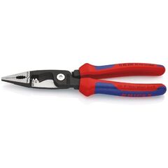  Elektro-Installationszangen KNIPEX 13 82 200 Elektro-Installationszange mit Mehrkomponenten-Hüllen schwarz atramentiert 200 mm 12380317