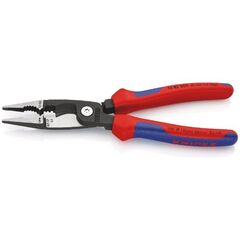  Elektro-Installationszangen KNIPEX 13 82 200 Elektro-Installationszange mit Mehrkomponenten-Hüllen schwarz atramentiert 200 mm 12380317