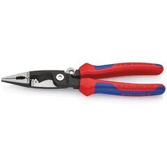  Elektro-Installationszangen KNIPEX 13 92 200 Elektro-Installationszange mit Mehrkomponenten-Hüllen schwarz atramentiert 200 mm 12380316