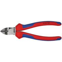  Abisolier-Seitenschneider KNIPEX 14 22 160 Abisolier-Seitenschneider mit Mehrkomponenten-Hüllen schwarz atramentiert 160 mm 12380369