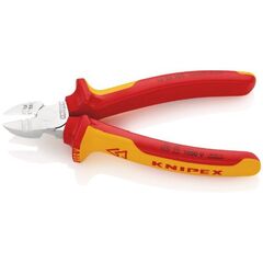  Abisolier-Seitenschneider KNIPEX 14 26 160 Abisolier-Seitenschneider isoliert mit Mehrkomponenten-Hüllen, VDE-geprüft verchromt 160 mm 12380370