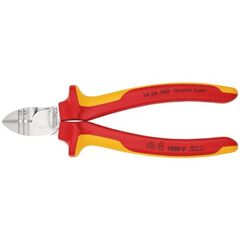  Abisolier-Seitenschneider KNIPEX 14 26 160 Abisolier-Seitenschneider isoliert mit Mehrkomponenten-Hüllen, VDE-geprüft verchromt 160 mm 12380370