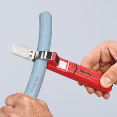  Abmantelungswerkzeuge mit Schleppklinge KNIPEX 16 20 165 SB Abmantelungswerkzeug mit Schleppklinge schlagfestes Kunststoffgehäuse 165 mm 12380408