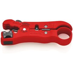  Abisolierwerkzeug für Koaxial- und Datenkabel KNIPEX 16 60 06 SB Abisolierwerkzeug für Koaxial- und Datenkabel  125 mm 12380379