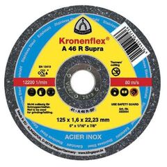  Klingspor A 646 R Trennscheiben A 646 R Trennscheiben 125 x 1,6 x 22,23 mm gerade 12460987