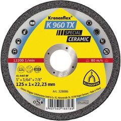  Klingspor K 960 TX Trennscheibe Keramik K 960 TX Trennscheiben Keramik 125 x 1 x 22,23 mm gerade 12461032