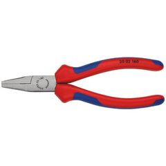  Flachzangen KNIPEX 20 02 160 Flachzange mit Mehrkomponenten-Hüllen schwarz atramentiert 160 mm 12380818