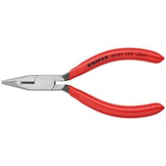  Flachrundzangen mit Schneide (Radiozangen) KNIPEX 25 01 125 Flachrundzange mit Schneide (Radiozange) mit Kunststoff überzogen schwarz atramentiert 125 mm 12380847
