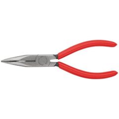 Greifzangen Flachrundzangen mit Schneide (Radiozangen) KNIPEX 25 21 160 Flachrundzange mit Schneide (Radiozange) mit Kunststoff überzogen schwarz atramentiert 160 mm 12380845