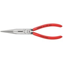  Flachrundzangen mit Schneide (Storchschnabelzangen) KNIPEX 26 11 200 Flachrundzange mit Schneide (Storchschnabelzange) mit Kunststoff überzogen schwarz atramentiert 200 mm 12380829