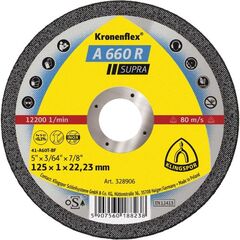  Klingspor A 660 R Trennscheibe A 660 R Trennscheiben 115 x 1 x 22,23 mm gerade 12460999