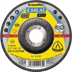  Klingspor A 546 AC Schruppscheibe A 546 AC Schruppscheiben, 115 x 2 x 22,23 mm gekröpft 12460958