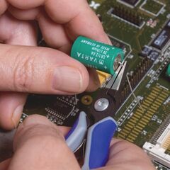  Präzisions-Elektronik-Greifzangen KNIPEX 34 12 130 Präzisions-Elektronik-Greifzange mit Mehrkomponenten-Hüllen brüniert 135 mm 12380894