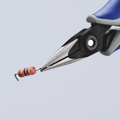  Präzisions-Elektronik-Greifzangen KNIPEX 34 52 130 Präzisions-Elektronik-Greifzange mit Mehrkomponenten-Hüllen brüniert 130 mm 12380896