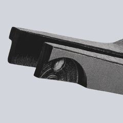  Montagezangen für Sprengringe auf Wellen KNIPEX 45 21 200 Montagezange für Sprengringe auf Wellen mit Kunststoff überzogen brüniert 200 mm 12381106
