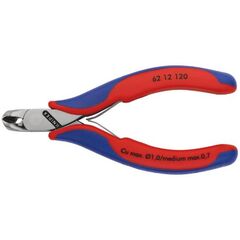  Elektronik-Schrägschneider KNIPEX 62 12 120 Elektronik-Schrägschneider mit Mehrkomponenten-Hüllen 120 mm 12380494