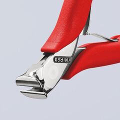  Elektronik-Vornschneider KNIPEX 64 11 115 Elektronik-Vornschneider mit Kunststoff überzogen 115 mm 12380505