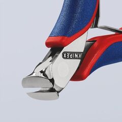  Elektronik-Vornschneider KNIPEX 64 12 115 Elektronik-Vornschneider mit Mehrkomponenten-Hüllen 115 mm 12380499