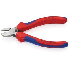  Schneidende Zangen Seitenschneider KNIPEX 70 02 140 Seitenschneider mit Mehrkomponenten-Hüllen schwarz atramentiert 140 mm 12380453