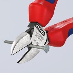  Schneidende Zangen Seitenschneider KNIPEX 70 02 140 Seitenschneider mit Mehrkomponenten-Hüllen schwarz atramentiert 140 mm 12380453