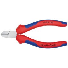  Schneidende Zangen Seitenschneider KNIPEX 70 05 125 Seitenschneider mit Mehrkomponenten-Hüllen verchromt 125 mm 12380436