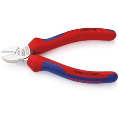  Schneidende Zangen Seitenschneider KNIPEX 70 05 140 Seitenschneider mit Mehrkomponenten-Hüllen verchromt 140 mm 12380440