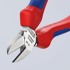 Schneidende Zangen Seitenschneider KNIPEX 70 05 140 Seitenschneider mit Mehrkomponenten-Hüllen verchromt 140 mm 12380440