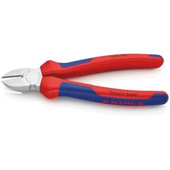  Schneidende Zangen Seitenschneider KNIPEX 70 05 180 Seitenschneider mit Mehrkomponenten-Hüllen verchromt 180 mm 12380435
