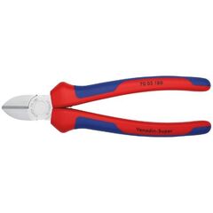  Schneidende Zangen Seitenschneider KNIPEX 70 05 180 Seitenschneider mit Mehrkomponenten-Hüllen verchromt 180 mm 12380435