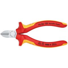  Schneidende Zangen Seitenschneider KNIPEX 70 06 125 Seitenschneider isoliert mit Mehrkomponenten-Hüllen, VDE-geprüft verchromt 125 mm 12380448