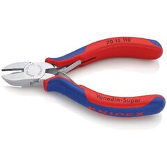  Schneidende Zangen Seitenschneider KNIPEX 70 15 110 Seitenschneider mit Mehrkomponenten-Hüllen verchromt 110 mm 12380443