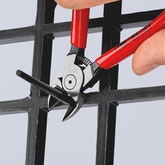  Seitenschneider für Kunststoff KNIPEX 72 01 140 Seitenschneider für Kunststoff mit Kunststoff überzogen 140 mm 12380533