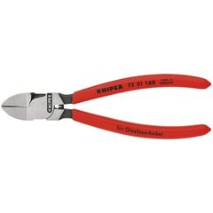  Seitenschneider für Lichtwellenleiter (Glasfaserkabel) KNIPEX 72 51 160 Seitenschneider für Lichtwellenleiter (Glasfaserkabel) mit Kunststoff überzogen 160 mm 12380536