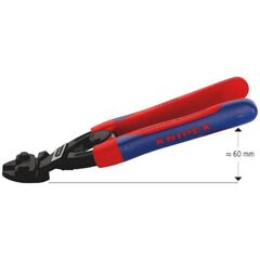  Kraft-Bündigschneider für Weichmetall und Kunststoff KNIPEX 72 62 200 Kraft-Bündigschneider für Weichmetall und Kunststoff mit schlanken Mehrkomponenten-Hüllen schwarz atramentiert 200 mm 12380537