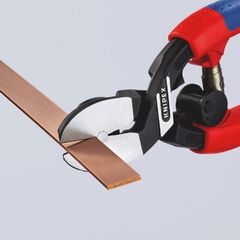  Kraft-Bündigschneider für Weichmetall und Kunststoff KNIPEX 72 62 200 Kraft-Bündigschneider für Weichmetall und Kunststoff mit schlanken Mehrkomponenten-Hüllen schwarz atramentiert 200 mm 12380537