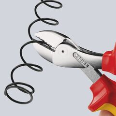  KNIPEX X-Cut® Kompakt-Seitenschneider hochübersetzt KNIPEX 73 06 160 X-Cut® Kompakt-Seitenschneider hochübersetzt isoliert mit Mehrkomponenten-Hüllen, VDE-geprüft verchromt 160 mm 12380538