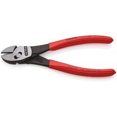  KNIPEX TwinForce® Hochleistungs-Seitenschneider KNIPEX 73 71 180 TwinForce® Hochleistungs-Seitenschneider mit Kunststoff überzogen schwarz atramentiert 180 mm 12380491