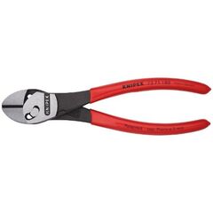  KNIPEX TwinForce® Hochleistungs-Seitenschneider KNIPEX 73 71 180 TwinForce® Hochleistungs-Seitenschneider mit Kunststoff überzogen schwarz atramentiert 180 mm 12380491