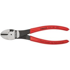  Kraft-Seitenschneider KNIPEX 74 01 180 Kraft-Seitenschneider mit Kunststoff überzogen schwarz atramentiert 180 mm 12380474