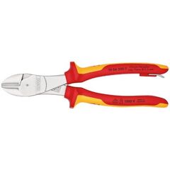  Schneidende Zangen Kraft-Seitenschneider KNIPEX 74 06 200 T Kraft-Seitenschneider isoliert mit Mehrkomponenten-Hüllen, VDE-geprüft; mit integrierter isolierter Befestigungsöse zum Anbringen einer Absturzsicherung verchromt 200 mm 12380483