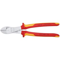  Kraft-Seitenschneider KNIPEX 74 06 250 Kraft-Seitenschneider isoliert mit Mehrkomponenten-Hüllen, VDE-geprüft verchromt 250 mm 12380480