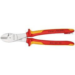  Schneidende Zangen Kraft-Seitenschneider KNIPEX 74 06 250 T Kraft-Seitenschneider isoliert mit Mehrkomponenten-Hüllen, VDE-geprüft; mit integrierter isolierter Befestigungsöse zum Anbringen einer Absturzsicherung verchromt 250 mm 12380482