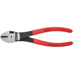  Schneidende Zangen Kraft-Seitenschneider KNIPEX 74 21 180 Kraft-Seitenschneider mit Kunststoff überzogen schwarz atramentiert 180 mm 12380467