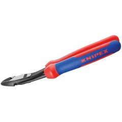  Schneidende Zangen Kraft-Seitenschneider KNIPEX 74 22 200 Kraft-Seitenschneider mit Mehrkomponenten-Hüllen schwarz atramentiert 200 mm 12380468