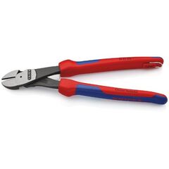  Schneidende Zangen Kraft-Seitenschneider KNIPEX 74 22 250 T Kraft-Seitenschneider mit Mehrkomponenten-Hüllen, mit integrierter Befestigungsöse zum Anbringen einer Absturzsicherung schwarz atramentiert 250 mm 12380461