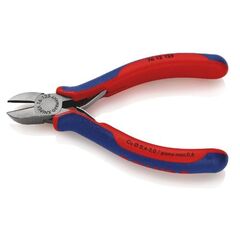  Seitenschneider für Elektromechaniker KNIPEX 76 12 125 Seitenschneider für Elektromechaniker mit Mehrkomponenten-Hüllen schwarz atramentiert 125 mm 12380548