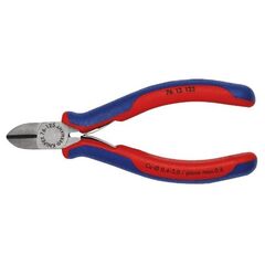  Seitenschneider für Elektromechaniker KNIPEX 76 12 125 Seitenschneider für Elektromechaniker mit Mehrkomponenten-Hüllen schwarz atramentiert 125 mm 12380548