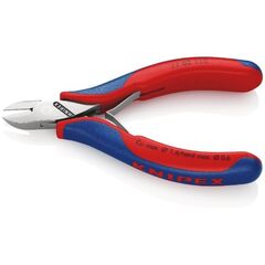  Elektronik-Seitenschneider mit durchgestecktem Gelenk KNIPEX 77 02 115 Elektronik-Seitenschneider mit Mehrkomponenten-Hüllen 115 mm 12380555