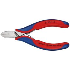  Elektronik-Seitenschneider mit durchgestecktem Gelenk KNIPEX 77 02 115 Elektronik-Seitenschneider mit Mehrkomponenten-Hüllen 115 mm 12380555